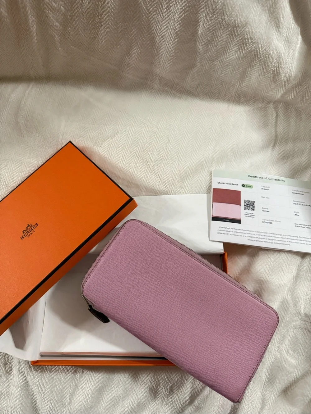 Hermès Silk'In Classique Long Wallet